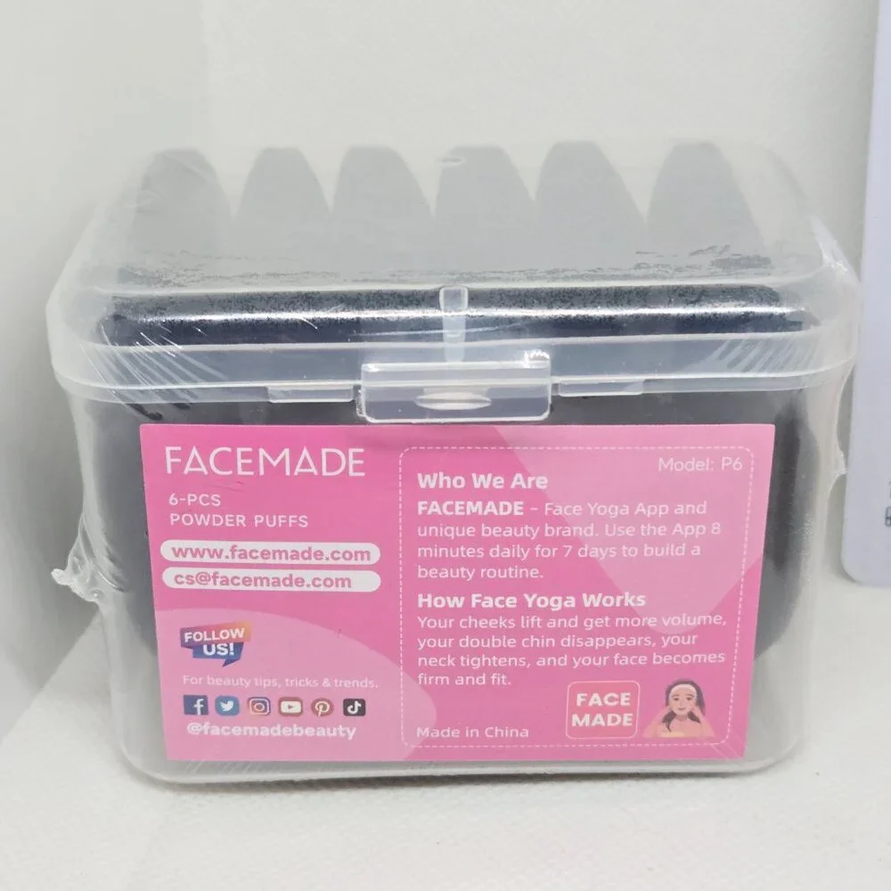 New Beauty Bundle Uoma Foundation, Facemade 6 pc Powder Puffs & 3 Step Face Mask